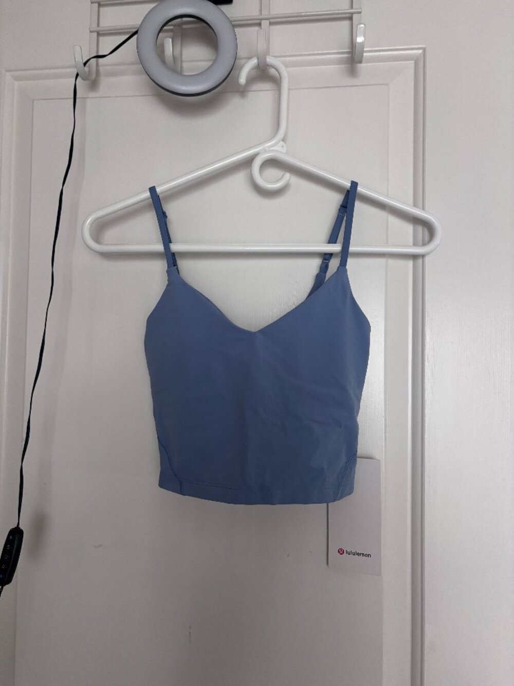 NWT Lululemon Women's Size 0 Blue (BLWL) Align Cropped Cami Tank A/B Cup